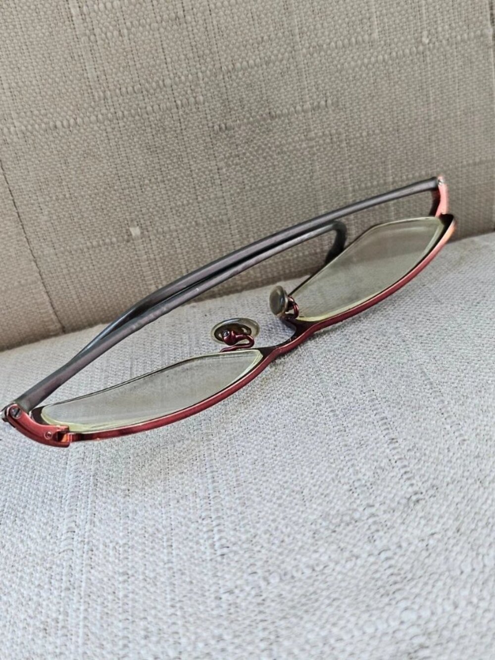 Vintage Nautica Women Eyeglasses Frame Red Tone Metal Eyewear N7102 Glasses - Picture 6 of 11